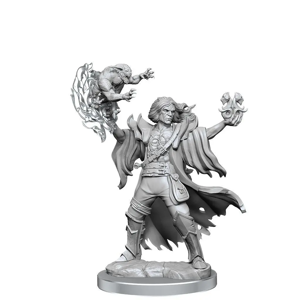 Dungeons &amp; Dragons Frameworks Miniature Model Kit Human Warlock Male product photo