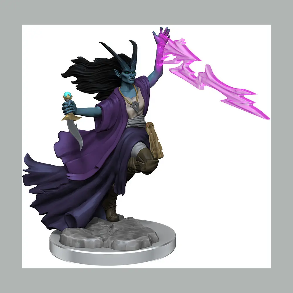 Dungeons &amp; Dragons Frameworks Miniature Model Kit Tiefling Warlock Female product photo