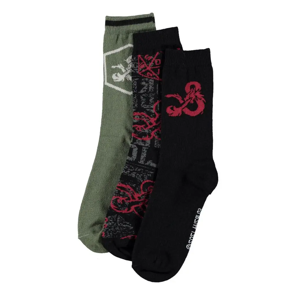 Dungeons &amp; Dragons Socks 3-Pack Logo 39-42 product photo
