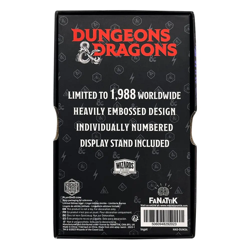 Dungeons & Dragons Metal Card 50th Anniversary Spider Queen Limited Edition product photo