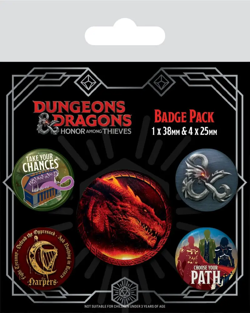 Dungeons & Dragons Pin-Back Buttons 5-Pack Movie termékfotó