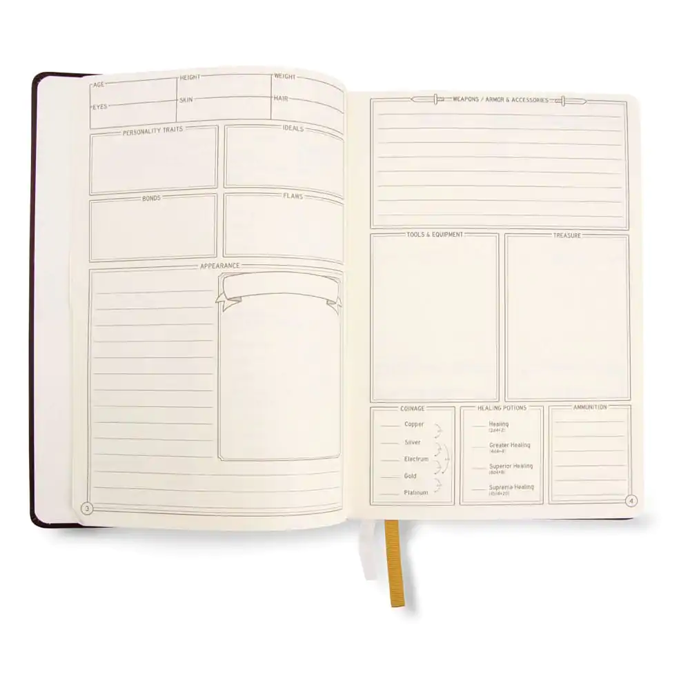 Dungeons &amp; Dragons RPG Journal 5e Blue product photo
