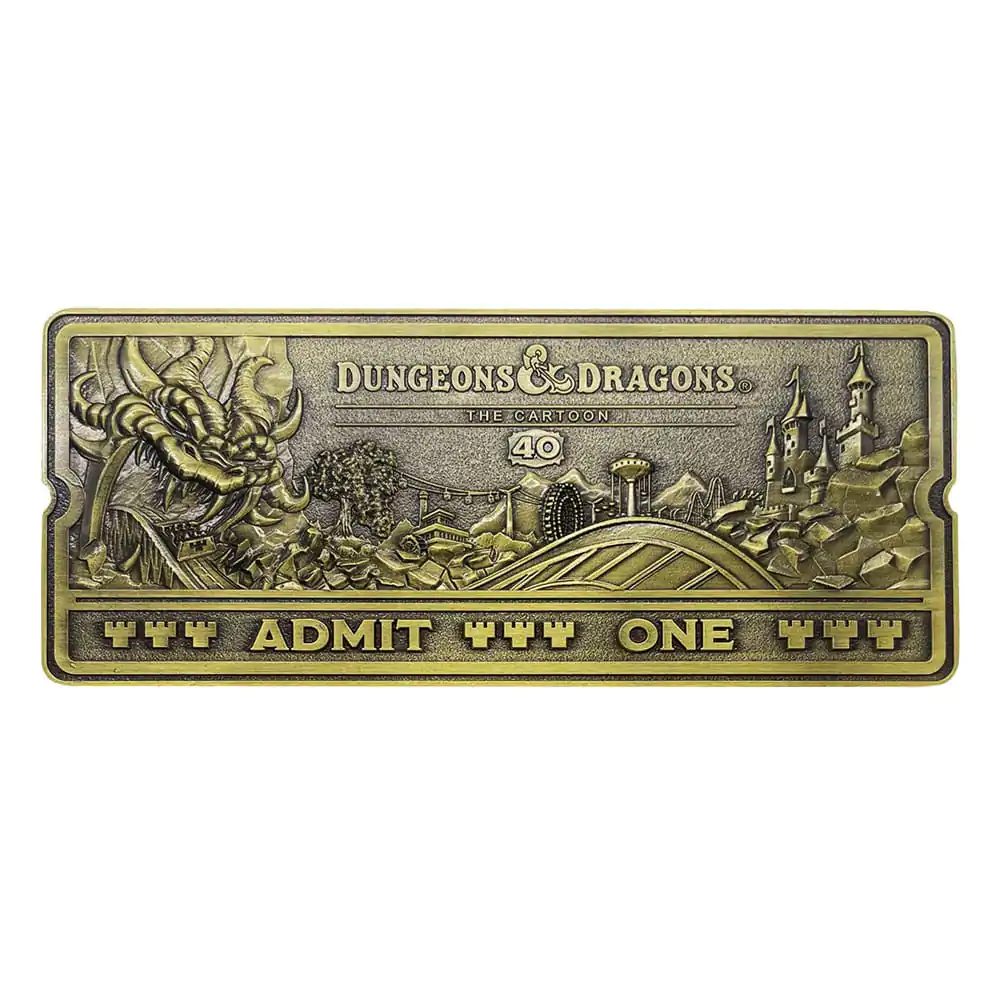 Dungeons & Dragons: The Cartoon Replica 40th Anniversary Rollercoaster Ticket Limited Edition termékfotó