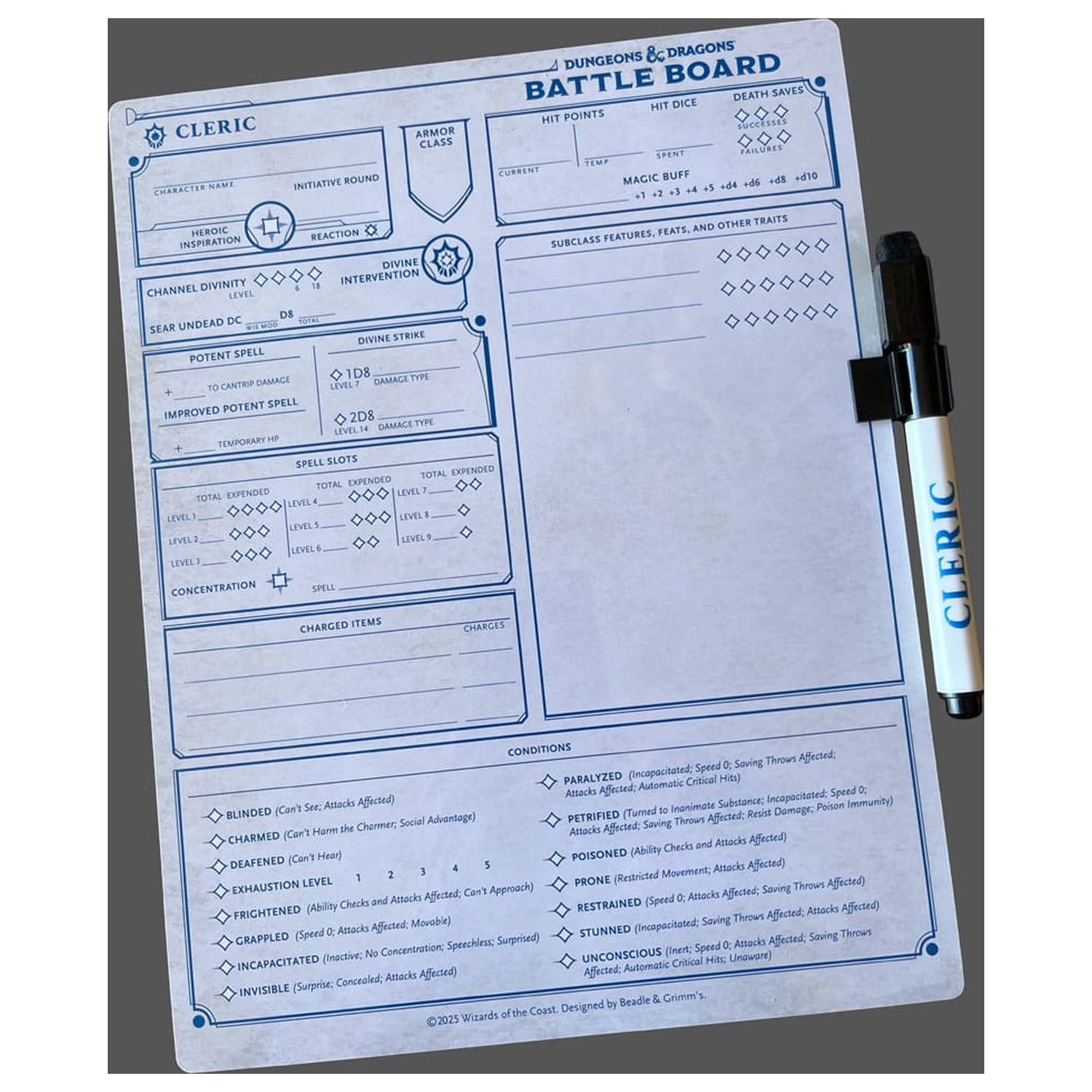 Dungeons & Dragons Battle Board Notebook Cleric product photo