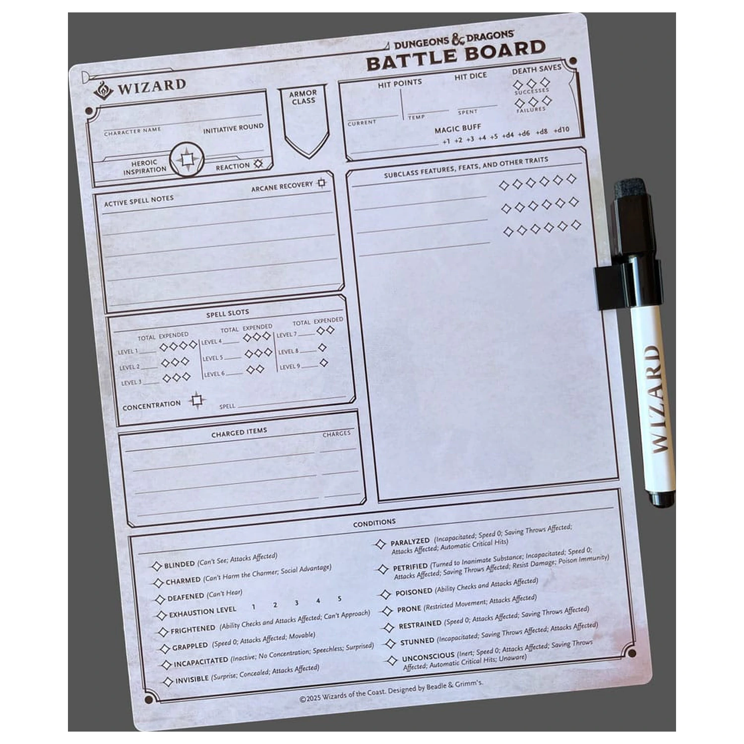 Dungeons & Dragons Battle Board Wizard  product photo