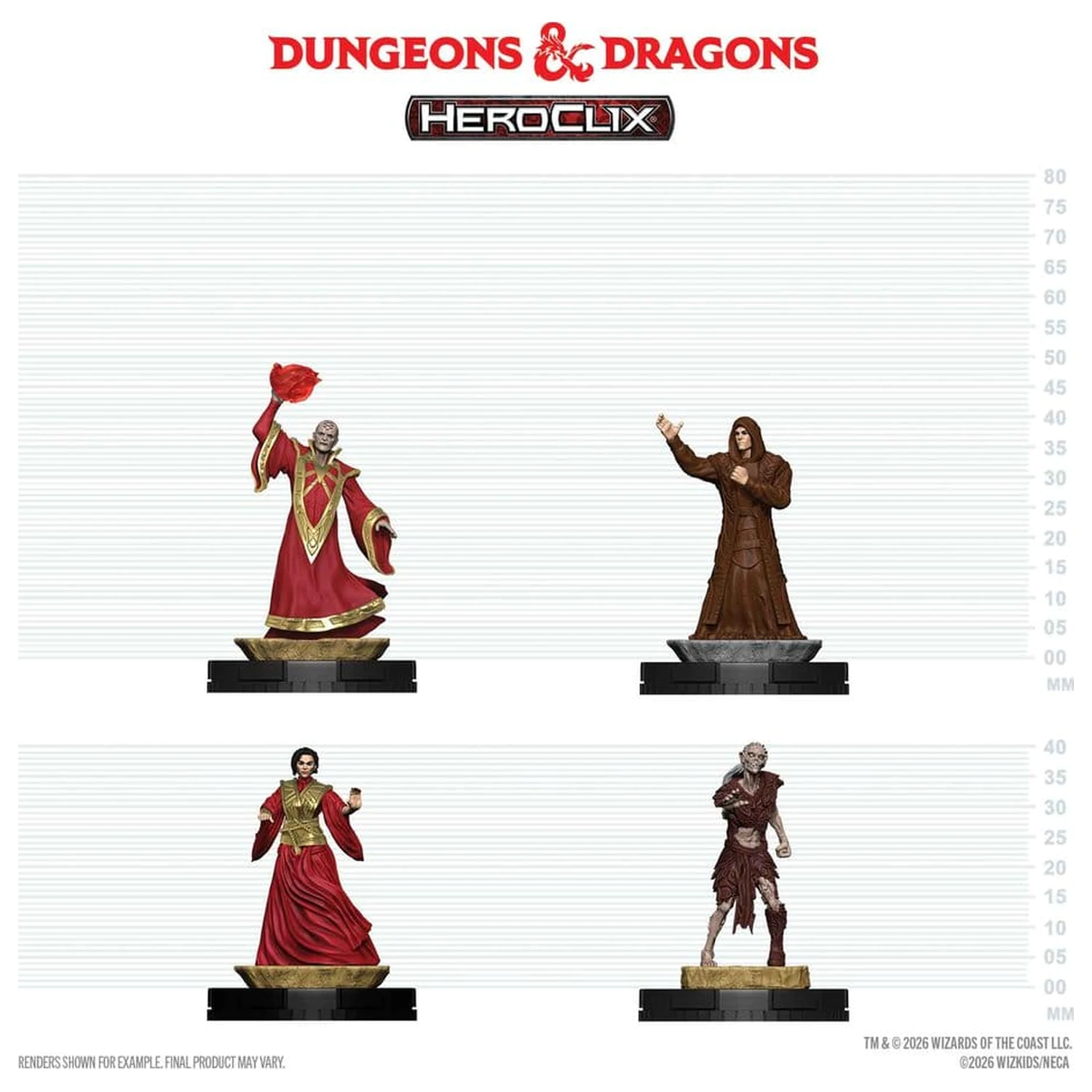 Dungeons & Dragons HeroClix 400: Figure Set Red Wizards of Thay product photo