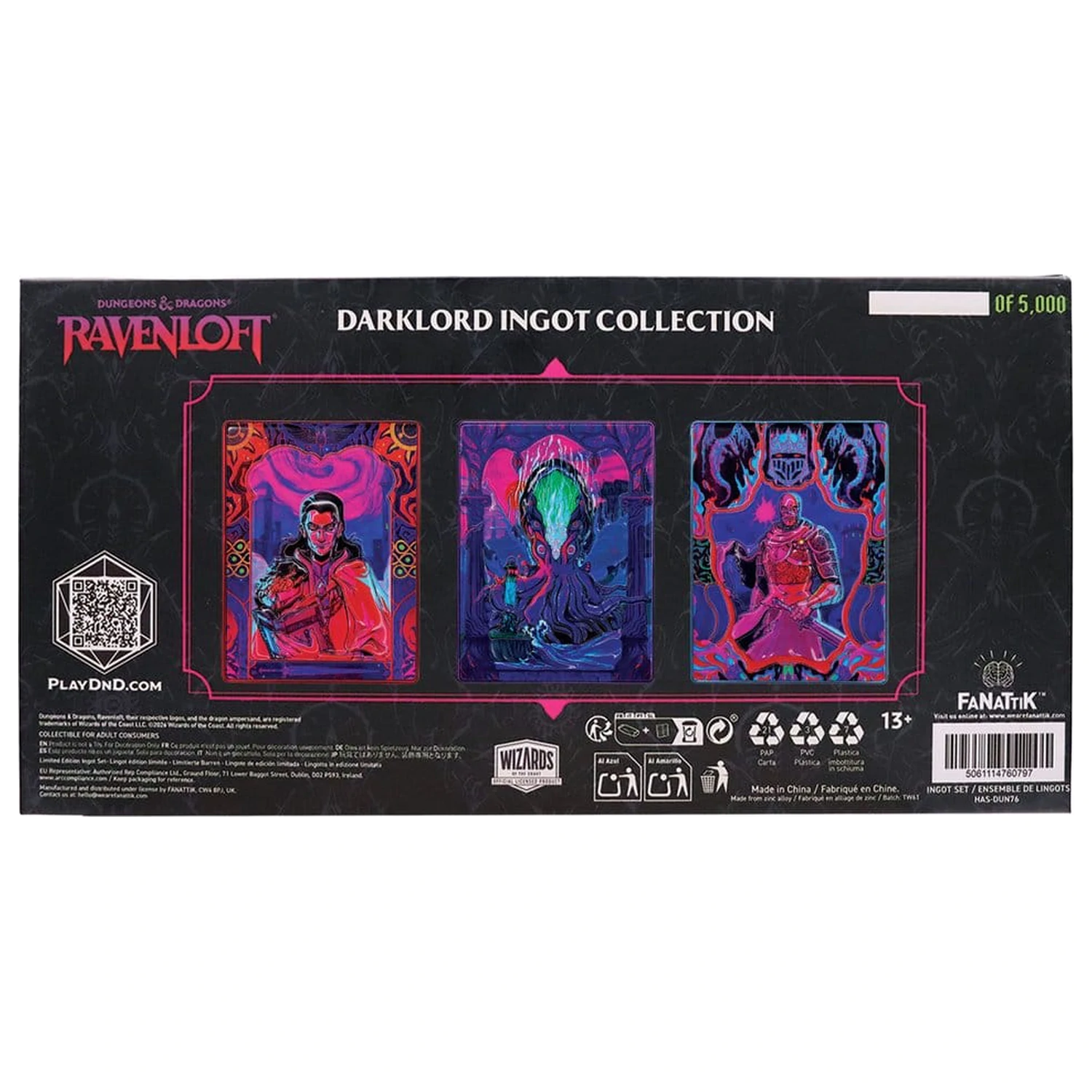Dungeons & Dragons Ingot Set of Three Ravenloft Darklord Ingots Limited Edition product photo