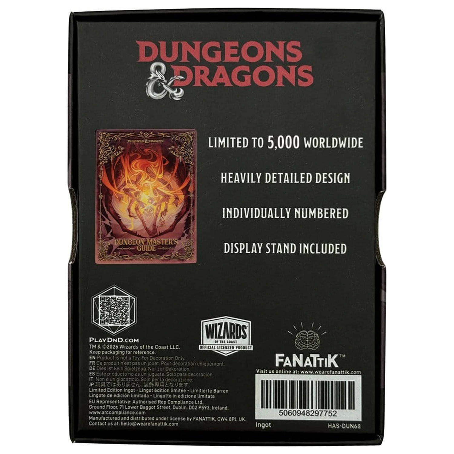 Dungeons & Dragons Ingot Dungeon Masters Guide Alternate Cover Limited Edition       product photo