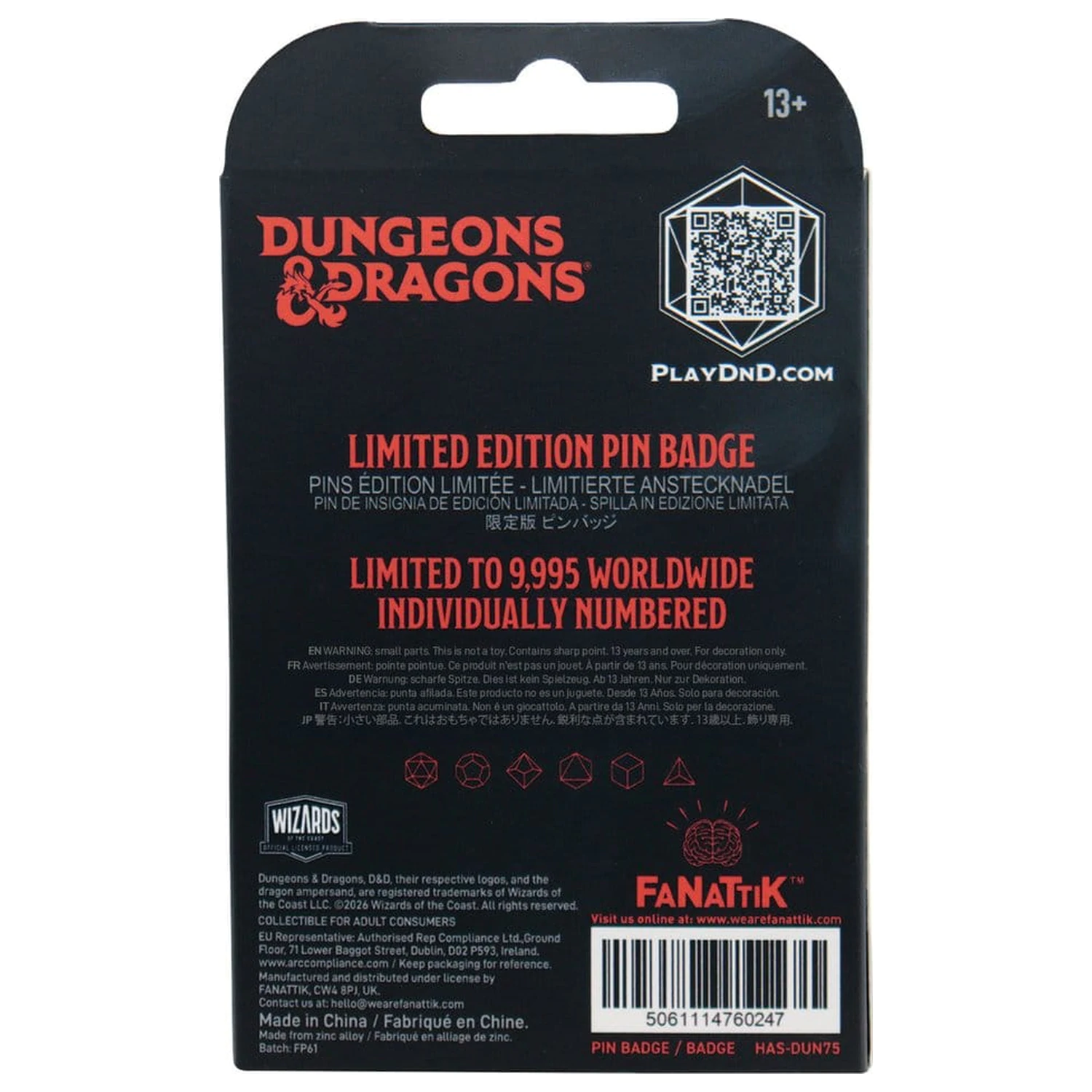 Dungeons & Dragons Pin Badge Beholder Limited Edition product photo