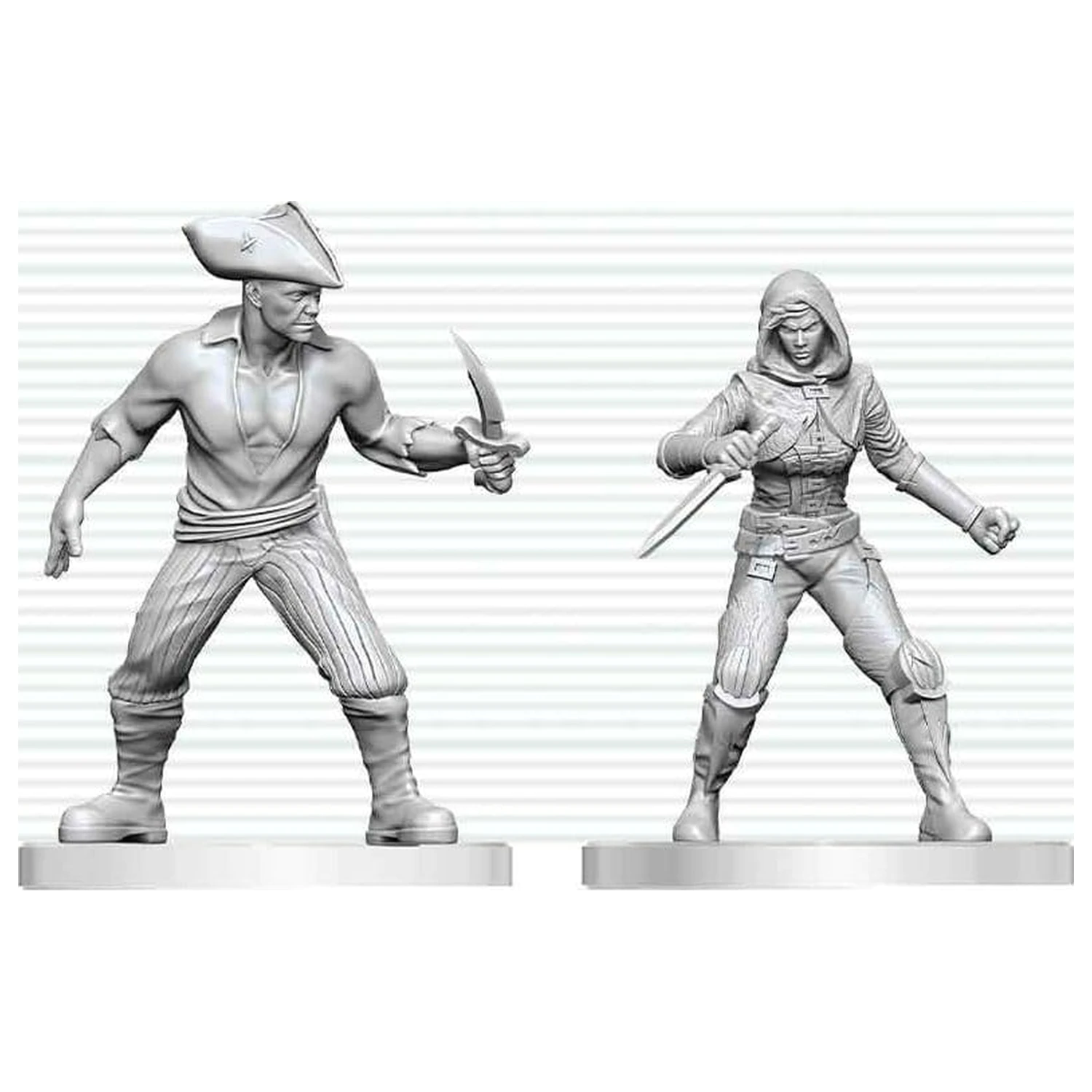 Dungeons & Dragons Nolzur's Marvelous Miniatures Unpainted Miniature Bandit & Pirate 14 cm product photo