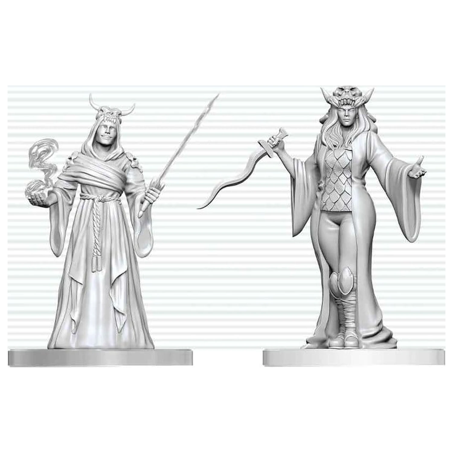 Dungeons & Dragons Nolzur's Marvelous Miniatures Unpainted Miniature Cultist Fanatic & Hierophant 14 cm product photo