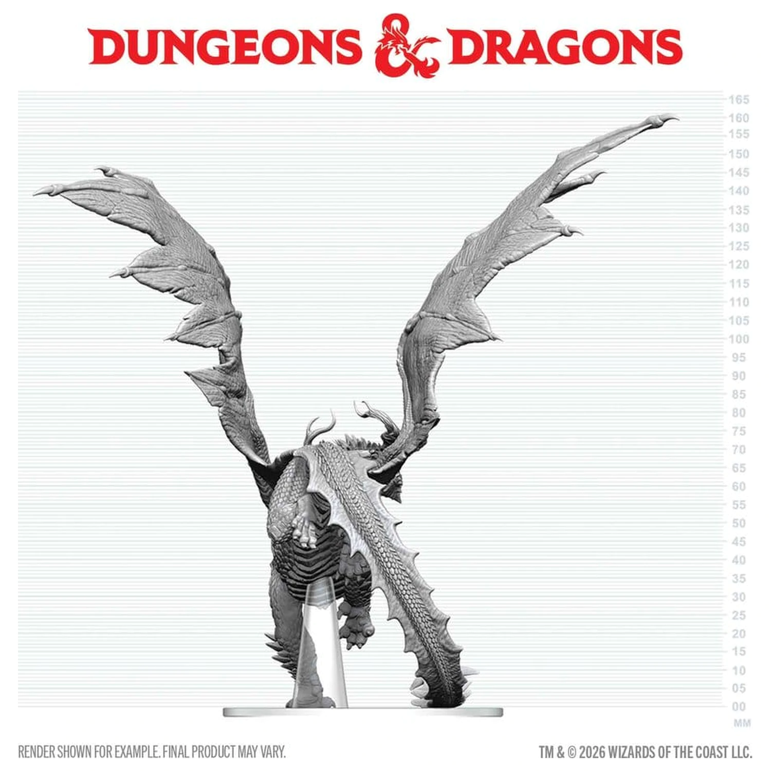 Dungeons & Dragons Nolzur's Marvelous Miniatures Unpainted Miniature Adult Spirit Dragon 24 cm product photo