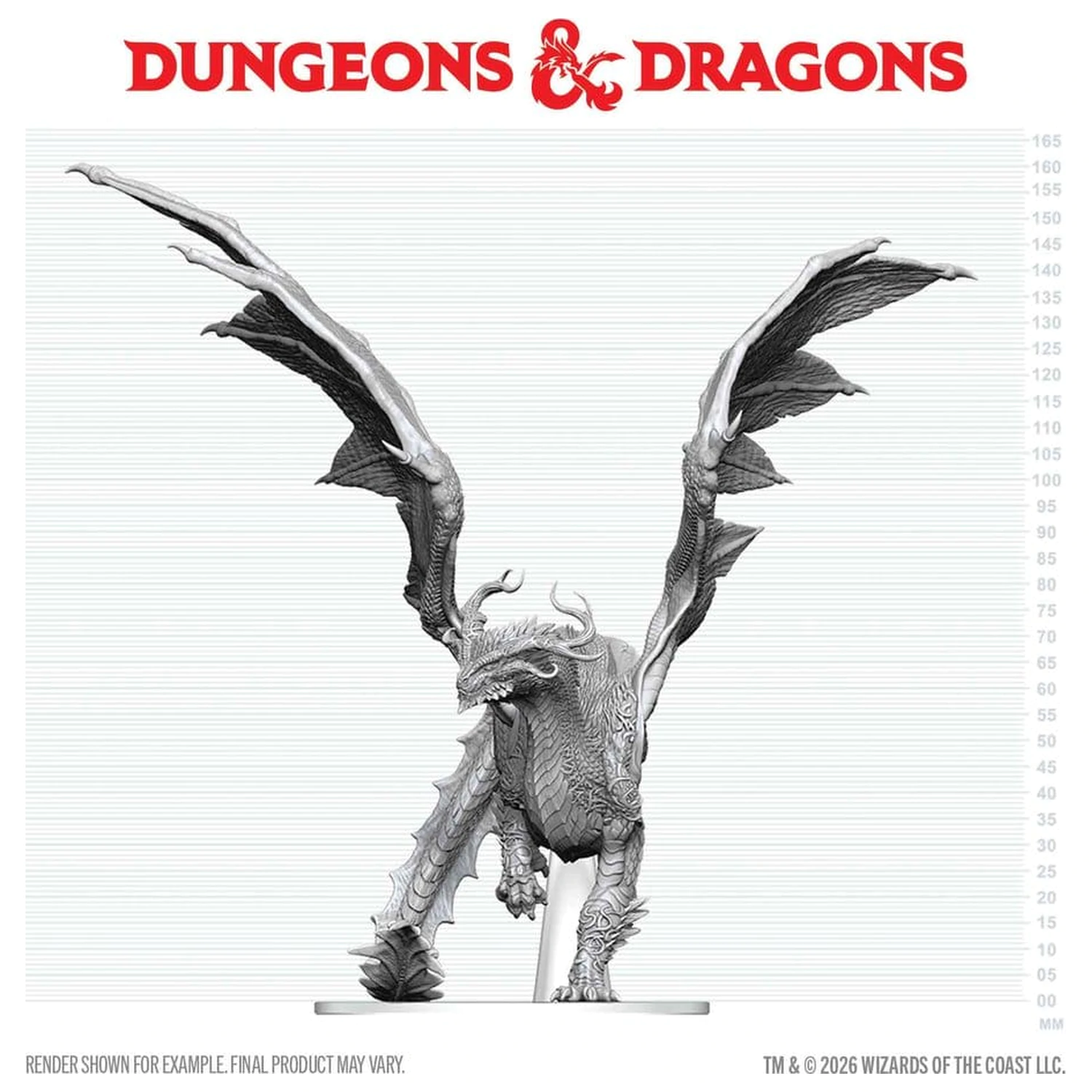 Dungeons & Dragons Nolzur's Marvelous Miniatures Unpainted Miniature Adult Spirit Dragon 24 cm product photo