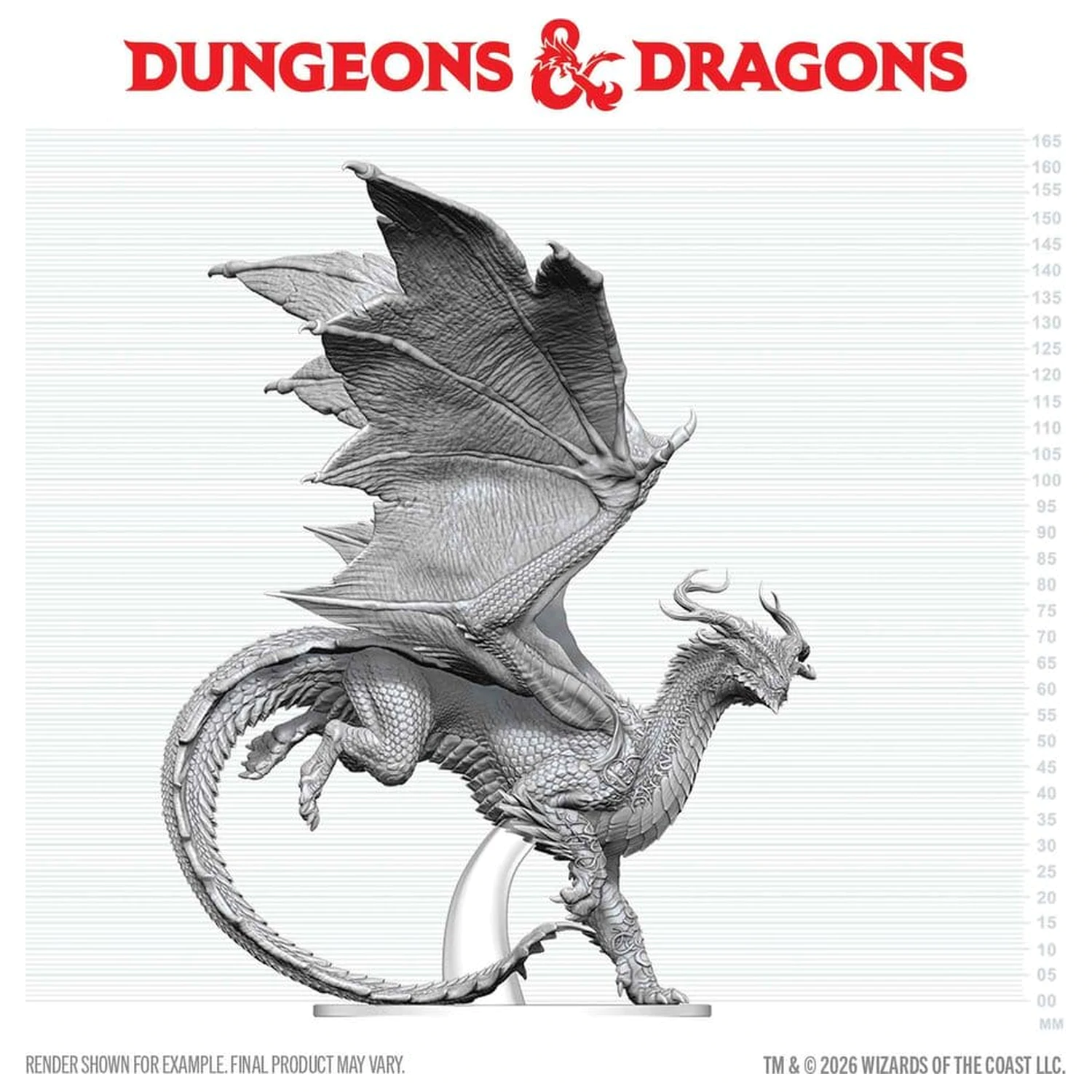 Dungeons & Dragons Nolzur's Marvelous Miniatures Unpainted Miniature Adult Spirit Dragon 24 cm product photo