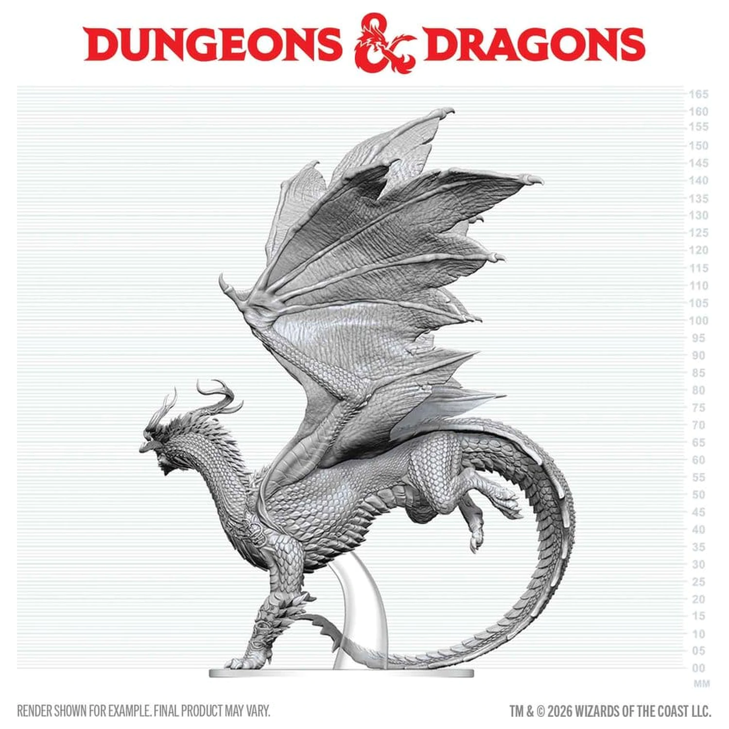 Dungeons & Dragons Nolzur's Marvelous Miniatures Unpainted Miniature Adult Spirit Dragon 24 cm product photo