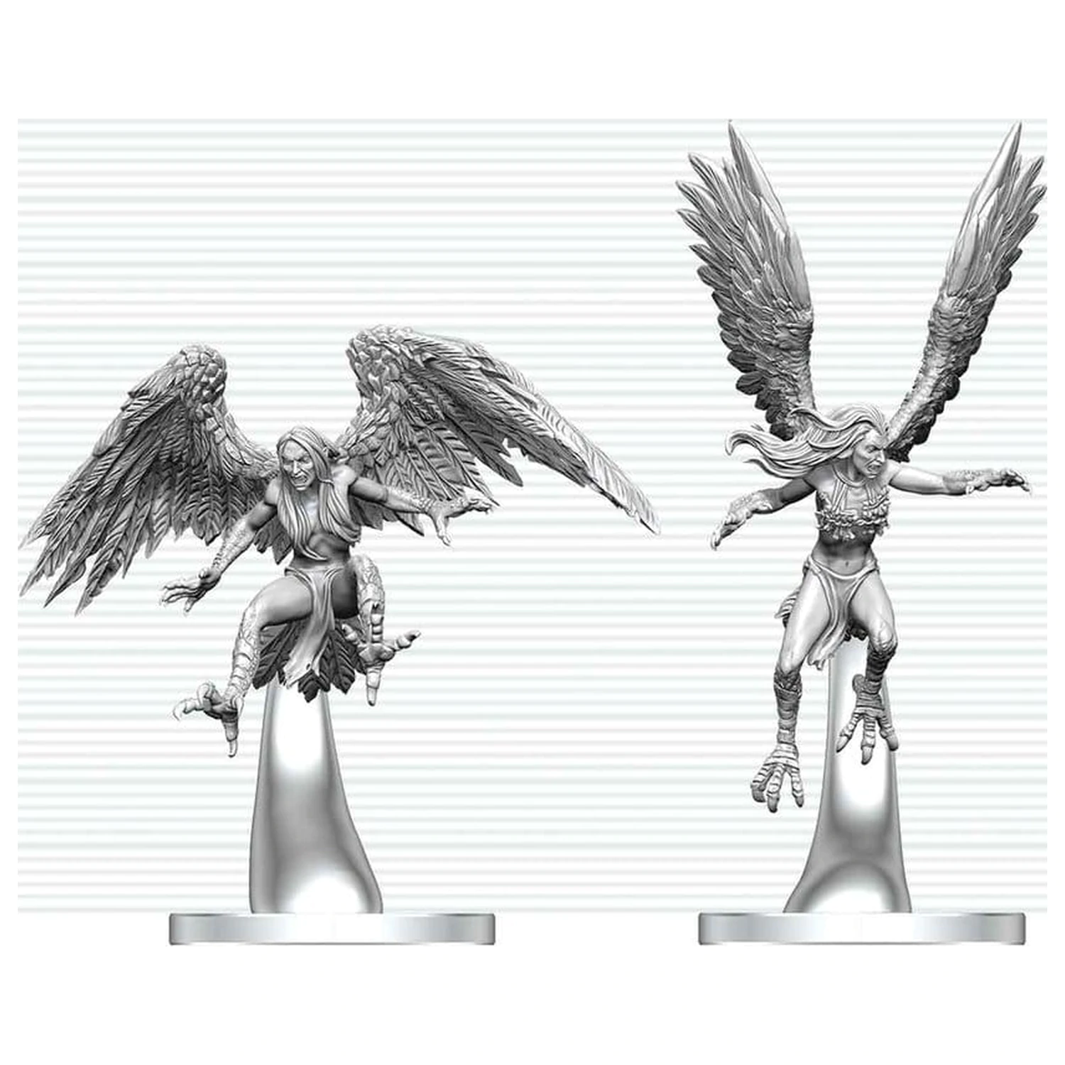 Dungeons & Dragons Nolzur's Marvelous Miniatures Unpainted Miniature Harpies 17 cm product photo