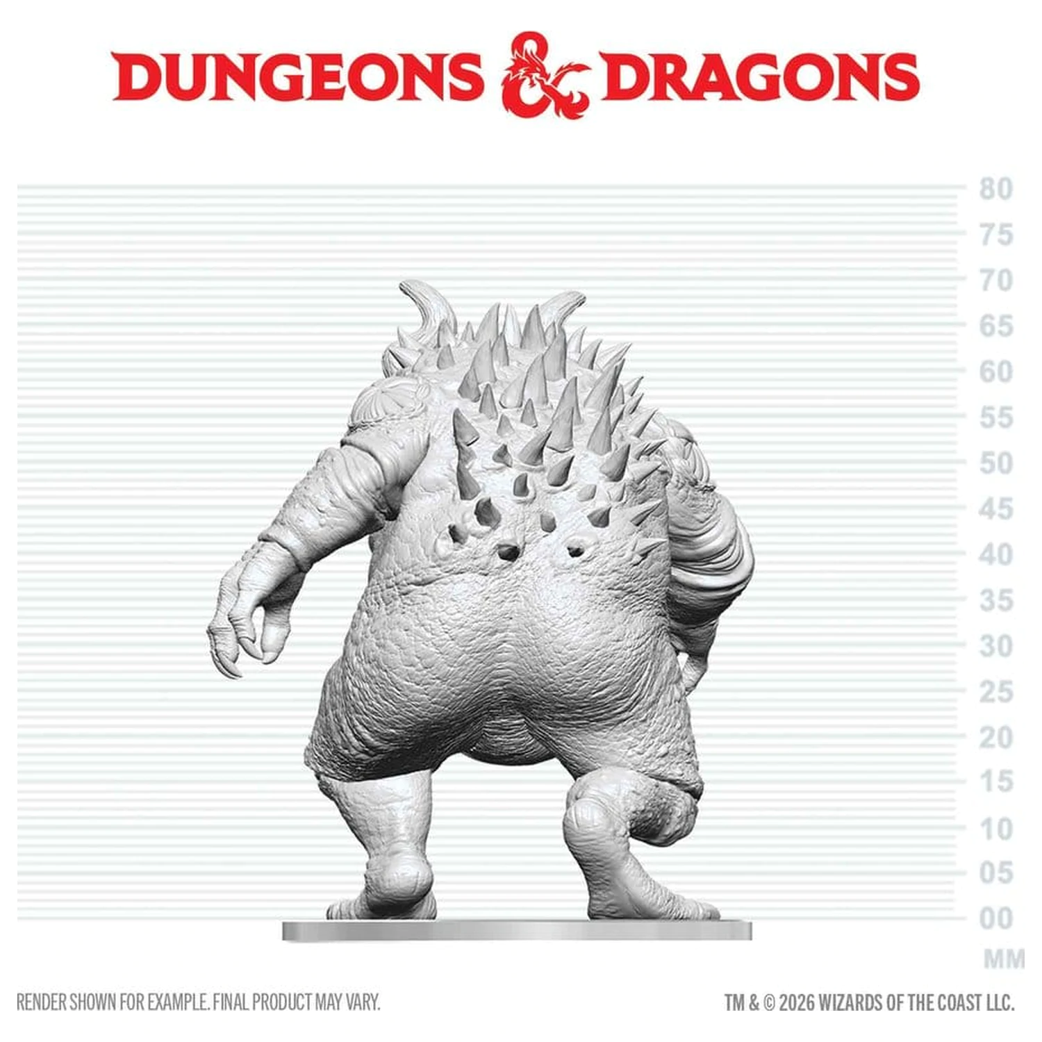 Dungeons & Dragons Nolzur's Marvelous Miniatures Unpainted Miniature Hezrou 17 cm product photo