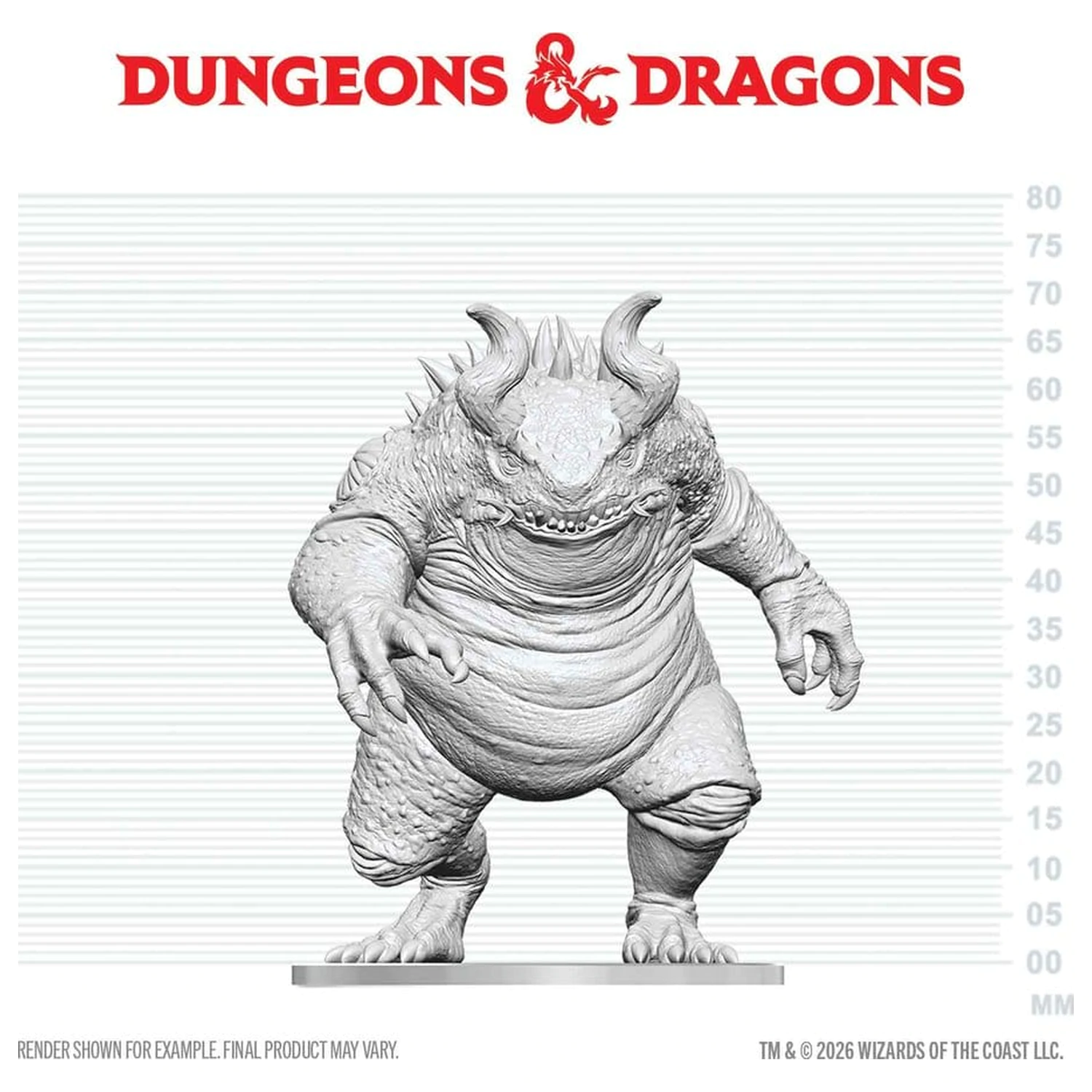 Dungeons & Dragons Nolzur's Marvelous Miniatures Unpainted Miniature Hezrou 17 cm product photo