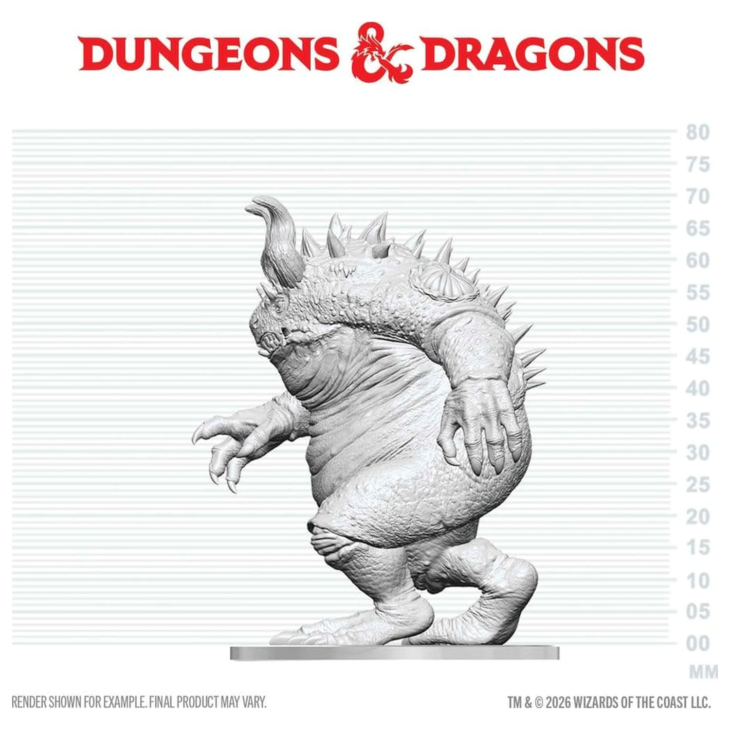Dungeons & Dragons Nolzur's Marvelous Miniatures Unpainted Miniature Hezrou 17 cm product photo