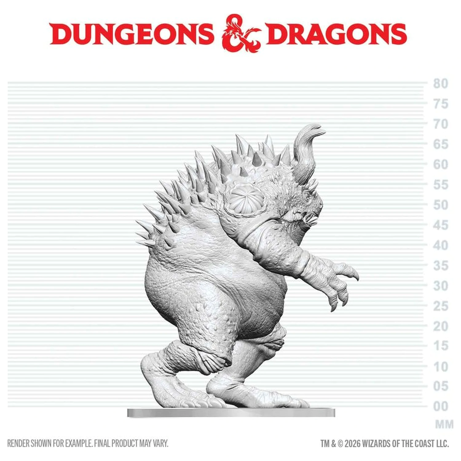 Dungeons & Dragons Nolzur's Marvelous Miniatures Unpainted Miniature Hezrou 17 cm product photo