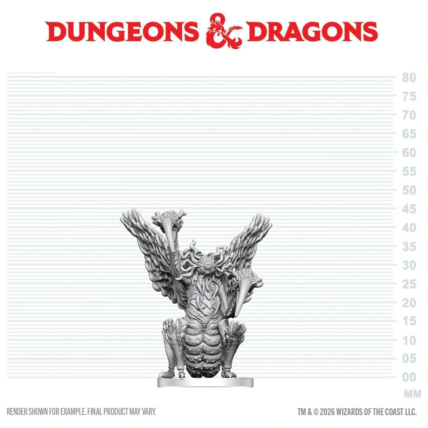 Dungeons & Dragons Nolzur's Marvelous Miniatures Unpainted Miniature Mi-Go 14 cm product photo