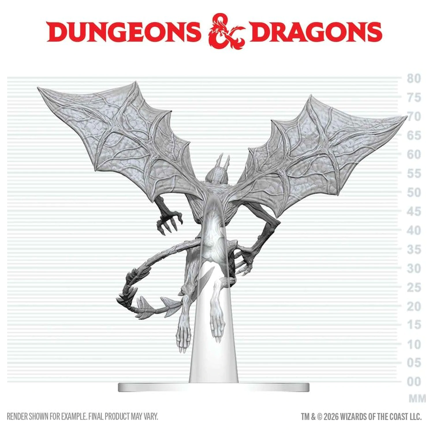 Dungeons & Dragons Nolzur's Marvelous Miniatures Unpainted Miniature Nightgaunt 17 cm product photo