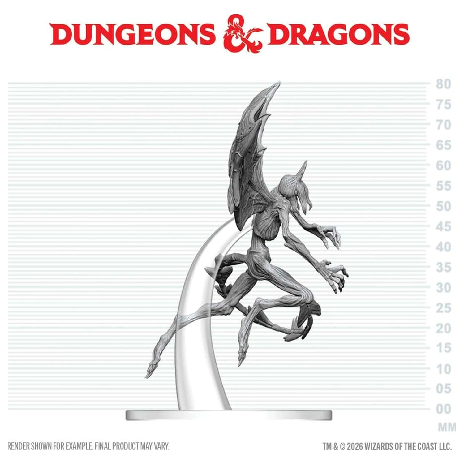 Dungeons & Dragons Nolzur's Marvelous Miniatures Unpainted Miniature Nightgaunt 17 cm product photo