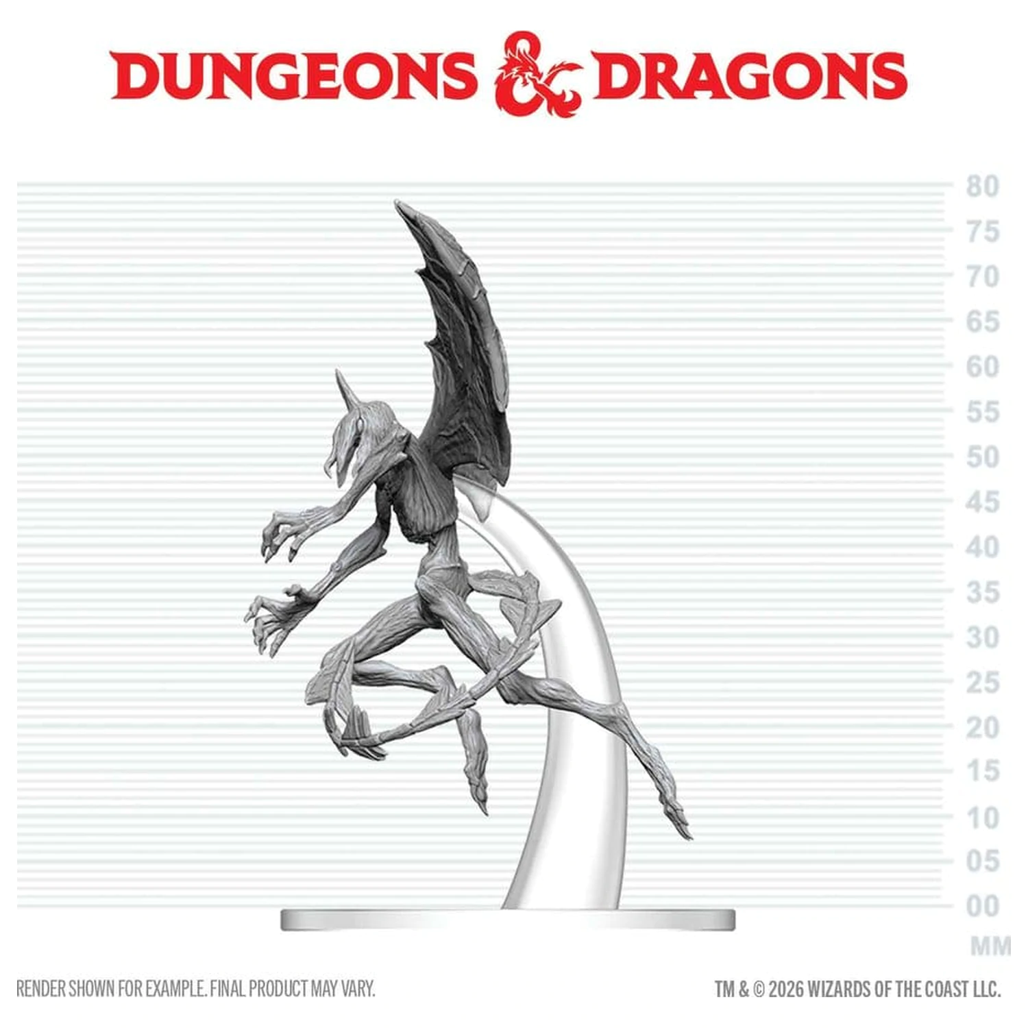 Dungeons & Dragons Nolzur's Marvelous Miniatures Unpainted Miniature Nightgaunt 17 cm product photo