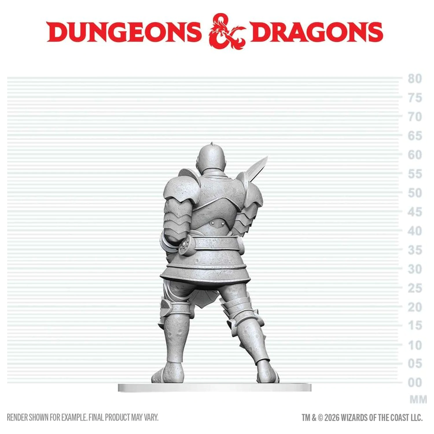 Dungeons & Dragons Nolzur's Marvelous Miniatures Unpainted Miniature Red Knight Guardian Golem 14 cm product photo