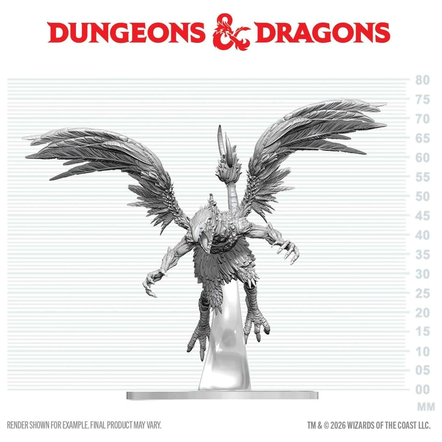 Dungeons & Dragons Nolzur's Marvelous Miniatures Unpainted Miniature Vrock 17 cm product photo
