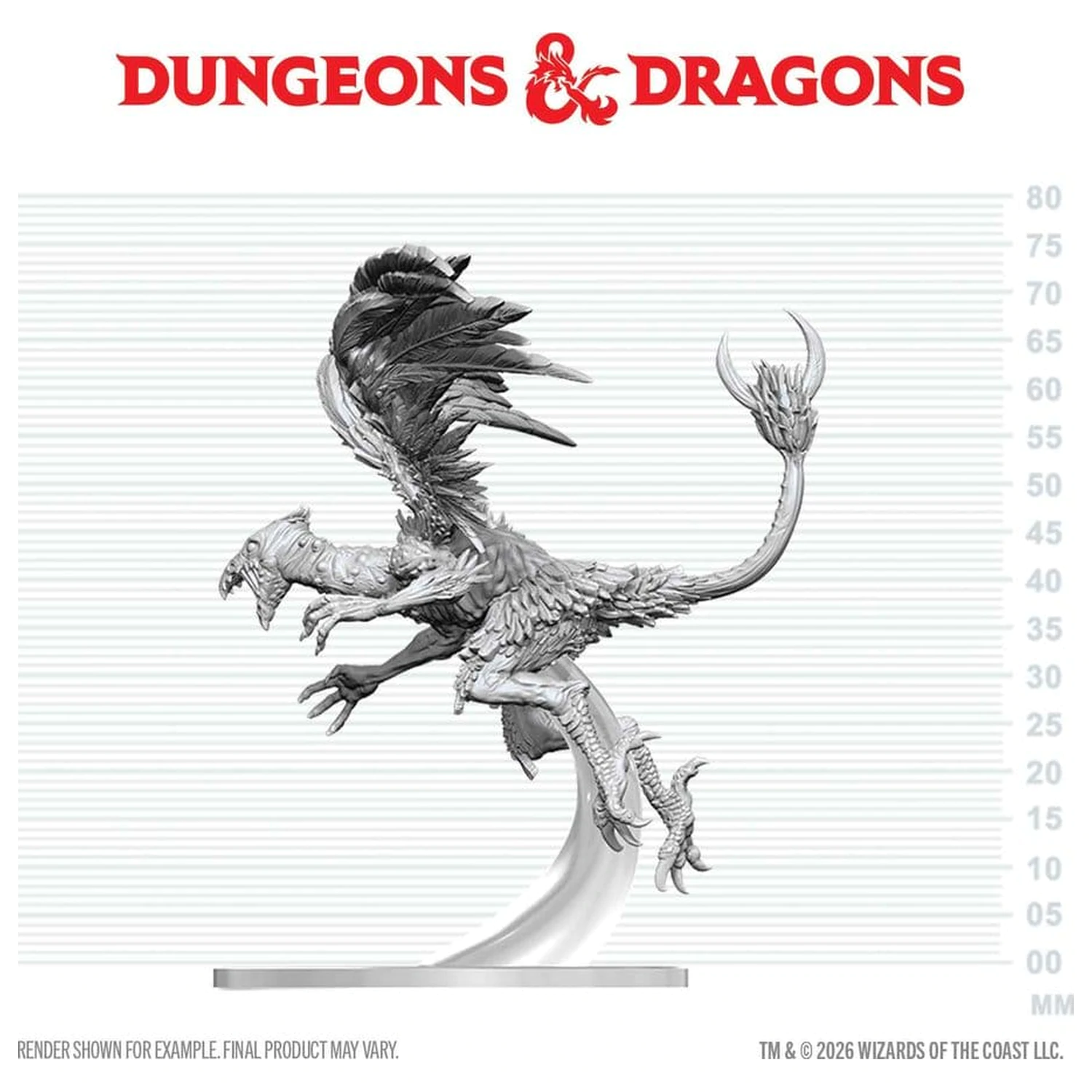 Dungeons & Dragons Nolzur's Marvelous Miniatures Unpainted Miniature Vrock 17 cm product photo