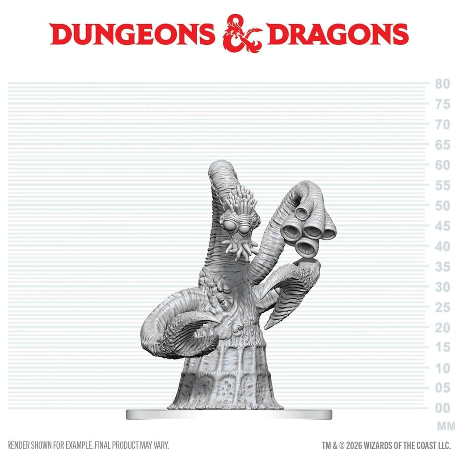 Dungeons & Dragons Nolzur's Marvelous Miniatures Unpainted Miniature Yithian 14 cm product photo