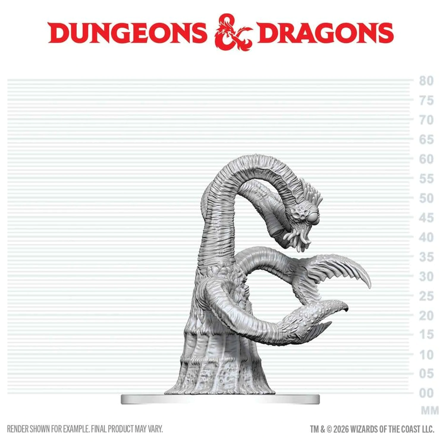 Dungeons & Dragons Nolzur's Marvelous Miniatures Unpainted Miniature Yithian 14 cm product photo