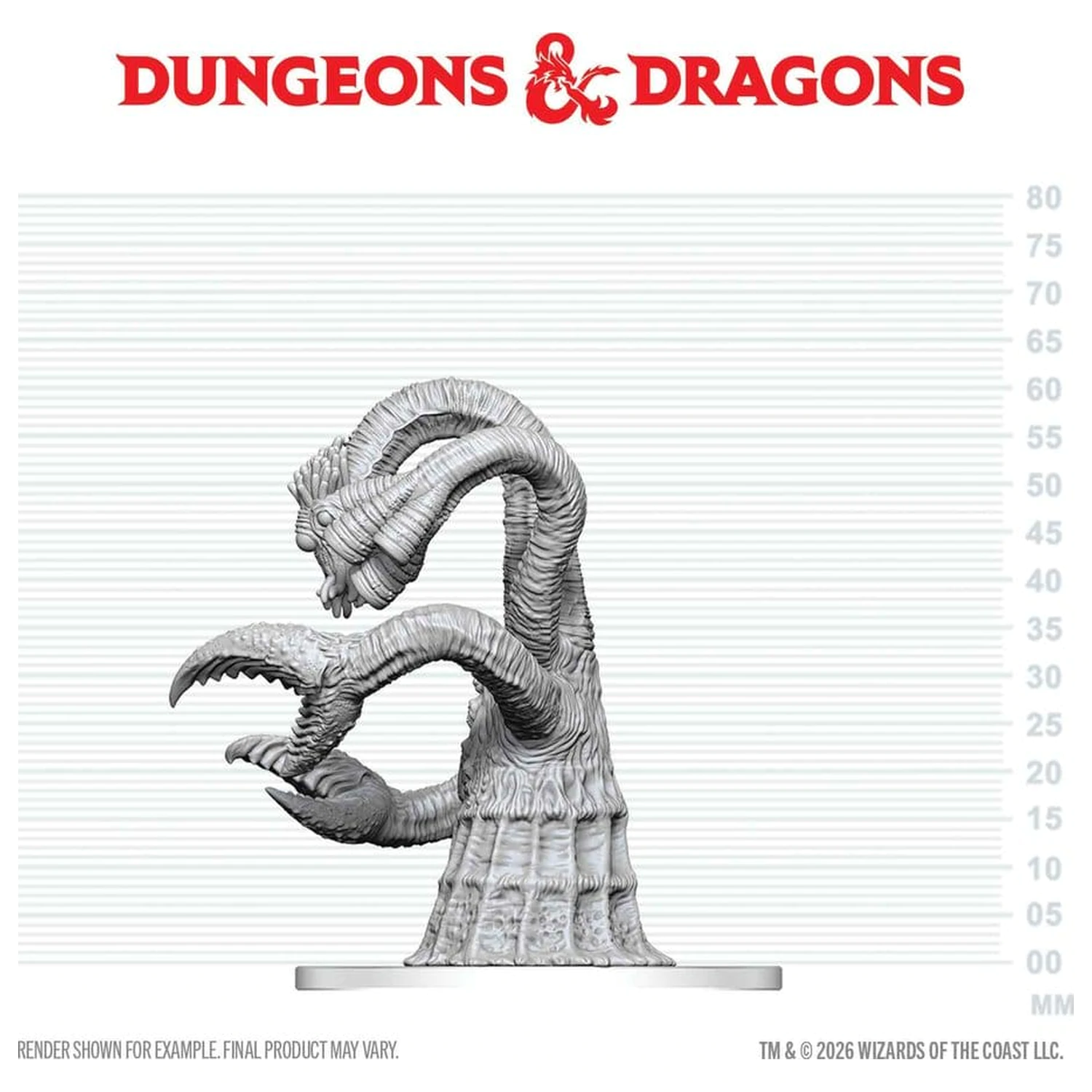 Dungeons & Dragons Nolzur's Marvelous Miniatures Unpainted Miniature Yithian 14 cm product photo