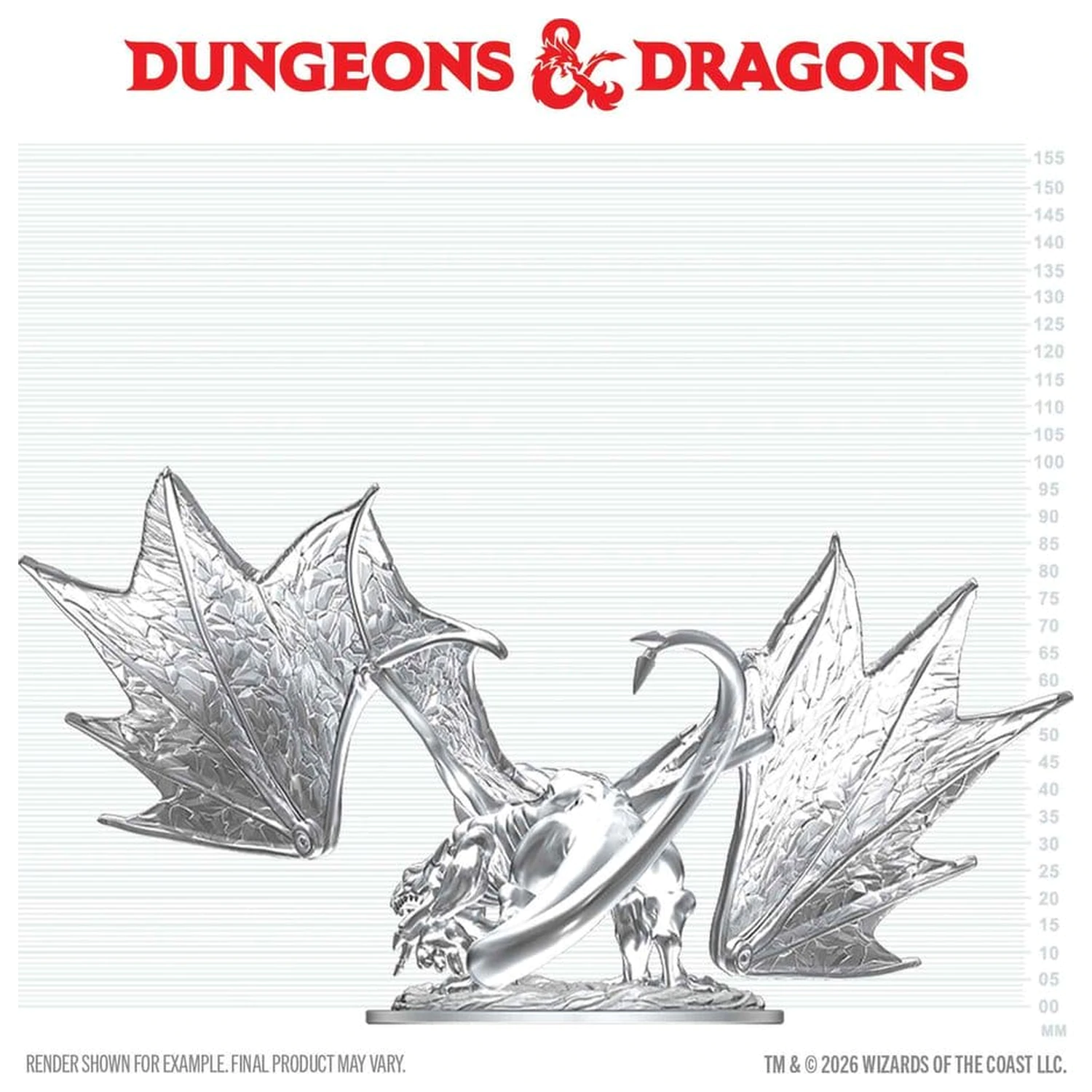 Dungeons & Dragons Nolzur's Marvelous Miniatures Unpainted Miniature Young Sapphire Dragon 20 cm product photo