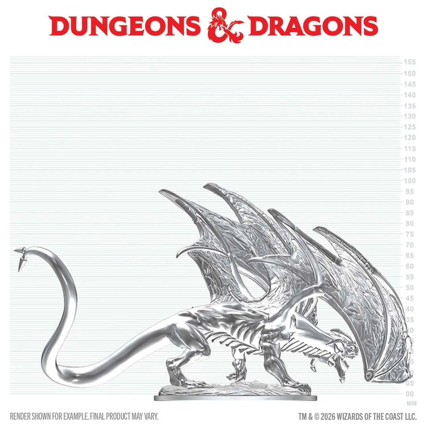 Dungeons & Dragons Nolzur's Marvelous Miniatures Unpainted Miniature Young Sapphire Dragon 20 cm product photo