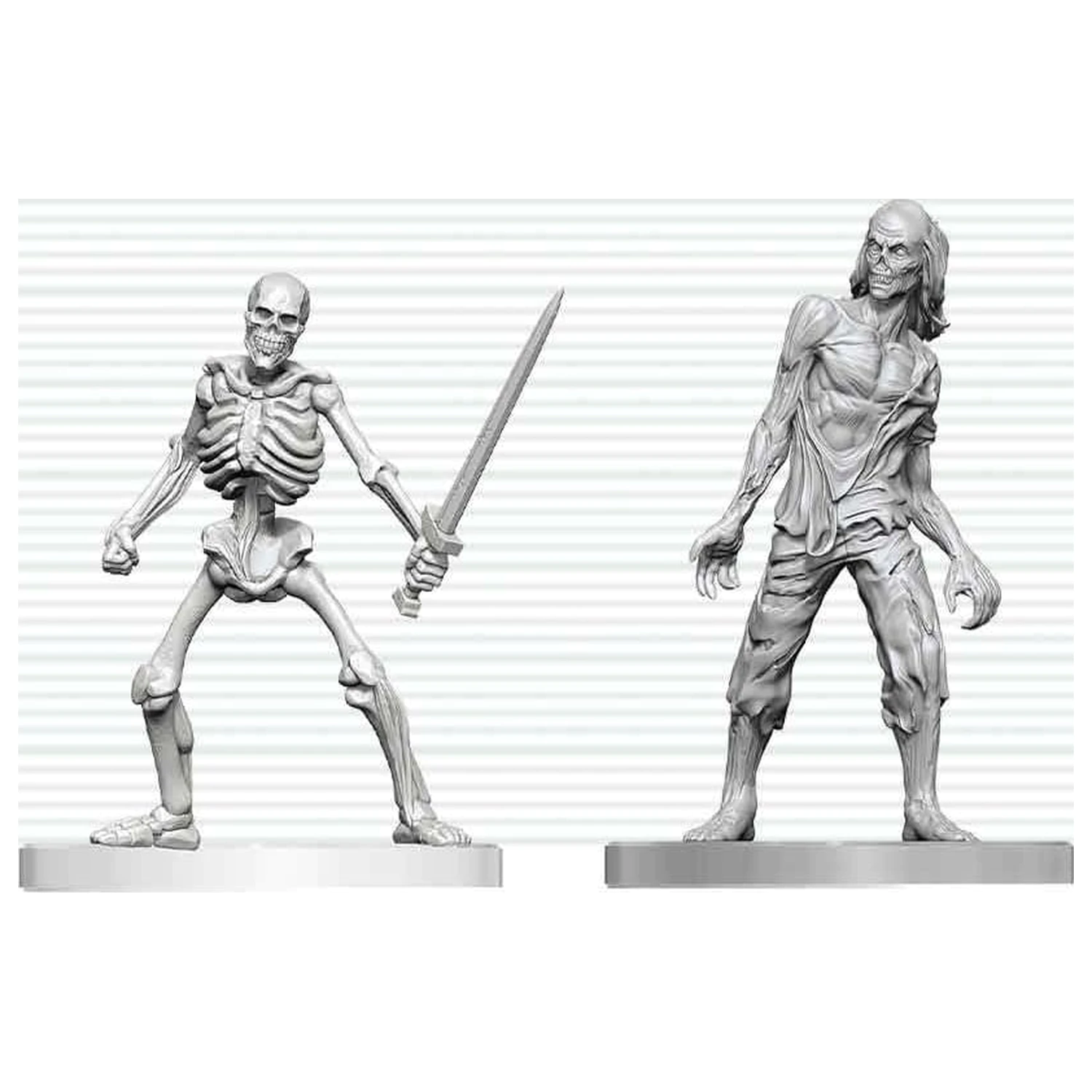 Dungeons & Dragons Nolzur's Marvelous Miniatures Unpainted Miniature Zombie & Skeleton 14 cm product photo