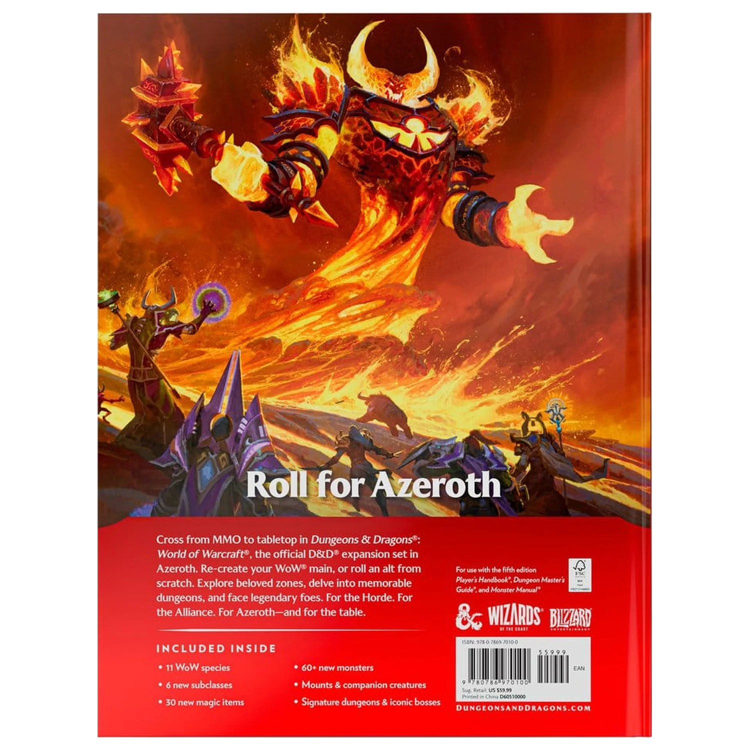 Dungeons & Dragons RPG World of Warcraft Book *English Version* product photo