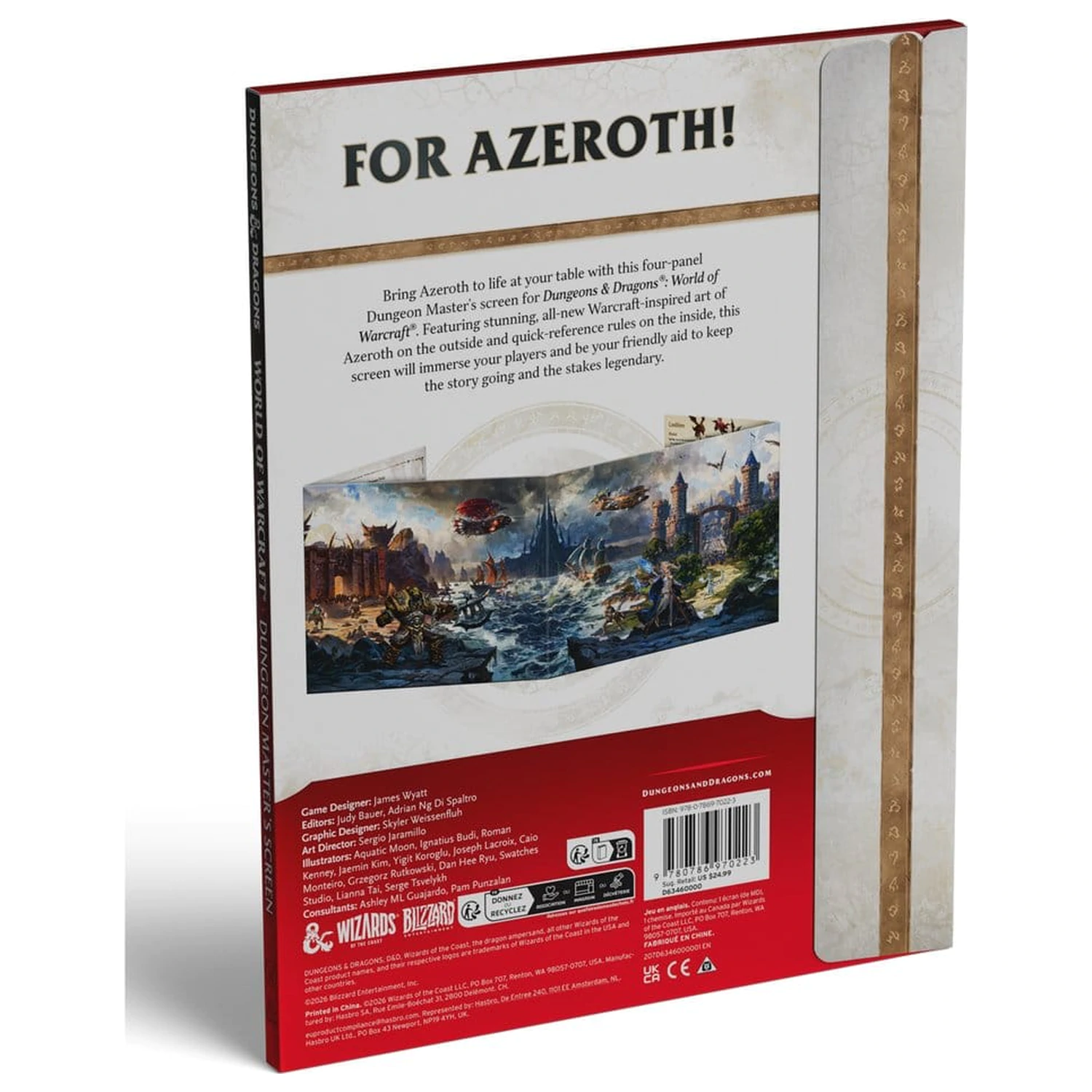 Dungeons & Dragons RPG World of Warcraft Dungeon Master's Screen *English Version* product photo