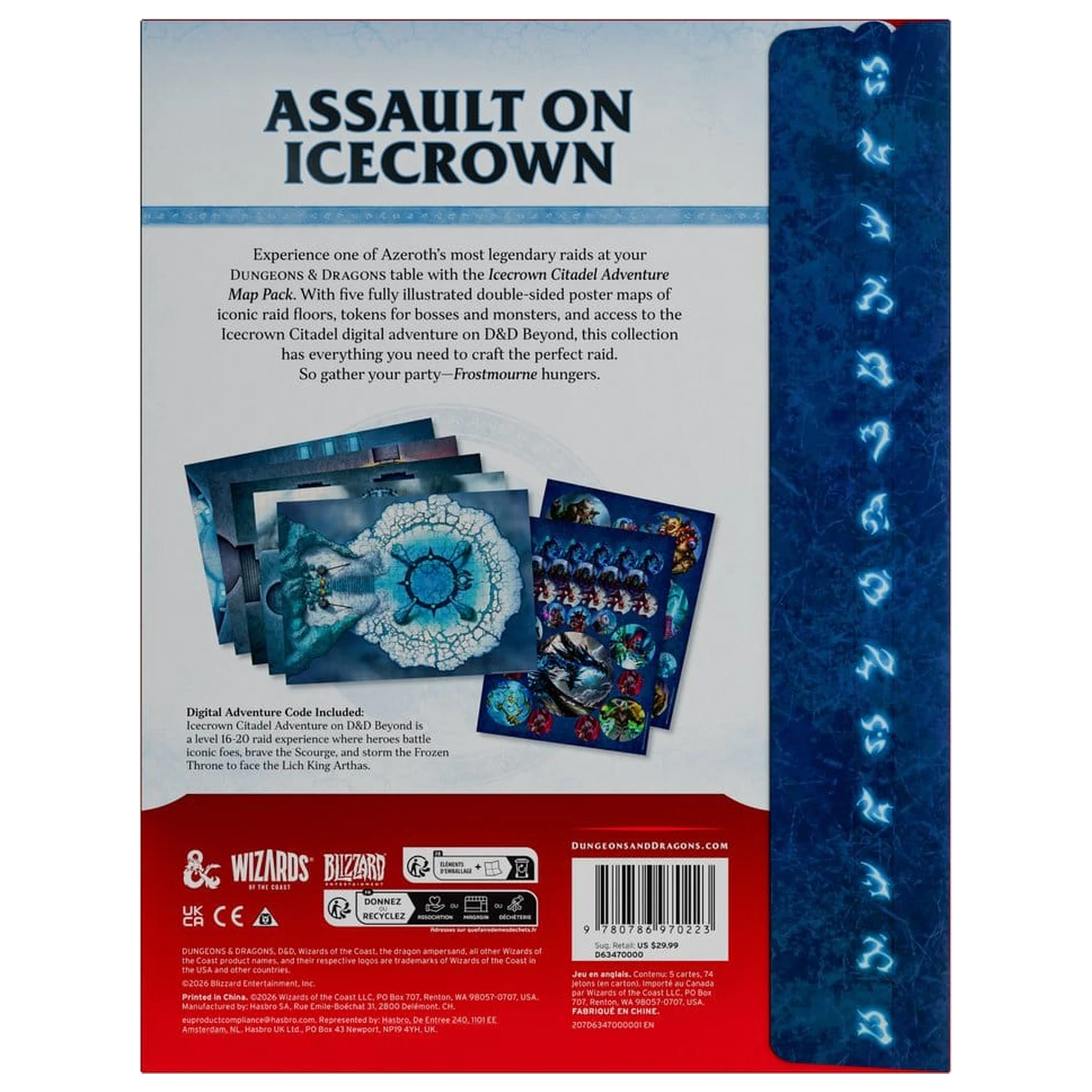 Dungeons & Dragons RPG World of Warcraft: Icecrown Citadel Adventure Map Pack *English Version* product photo