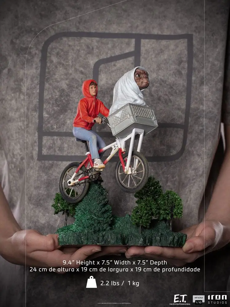 E.T. the Extra-Terrestrial Art Scale Statue 1/10 E.T. &amp; Elliot 24 cm product photo
