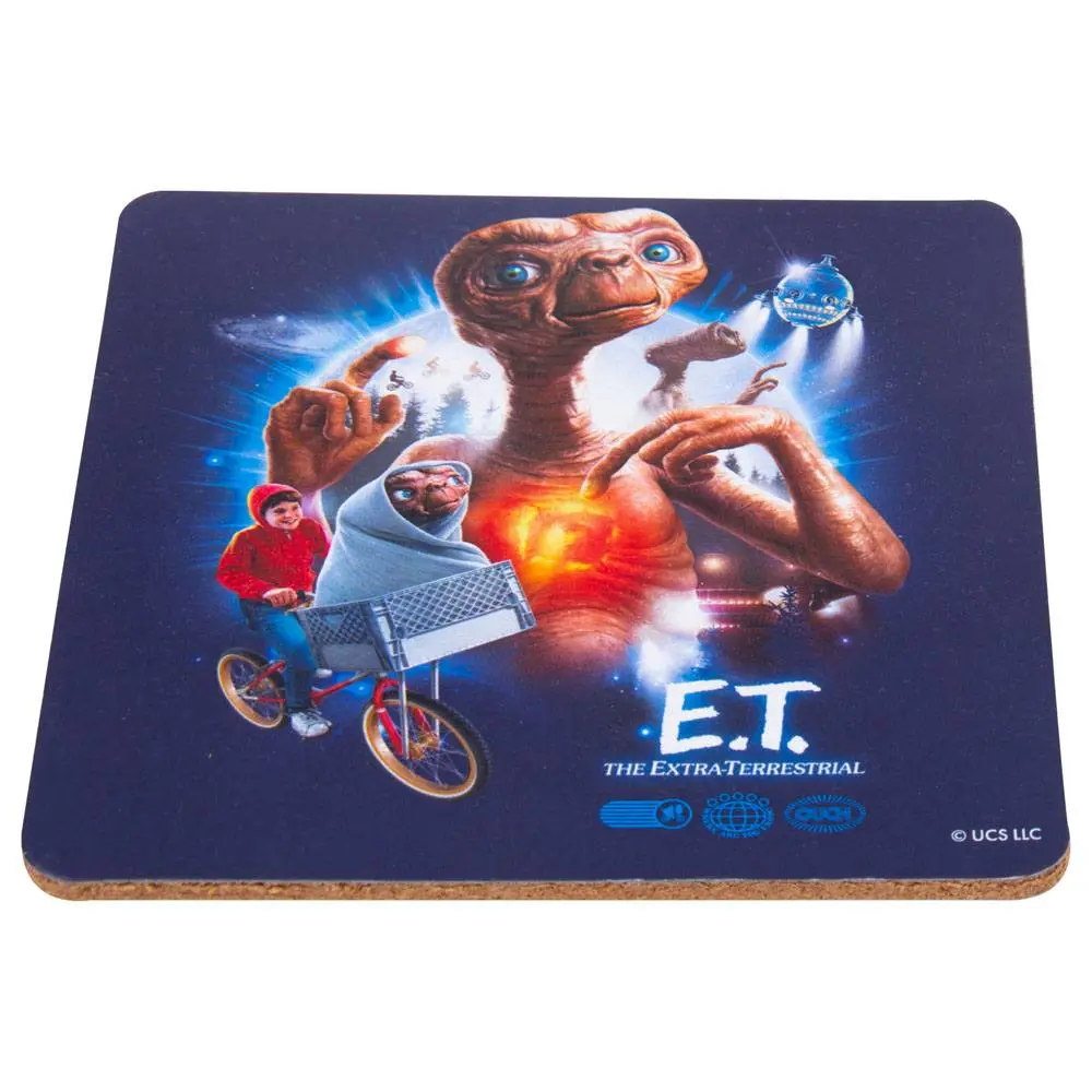 E.T. the Extra-Terrestrial Mug, Coaster and Keychain Set Be Good product photo
