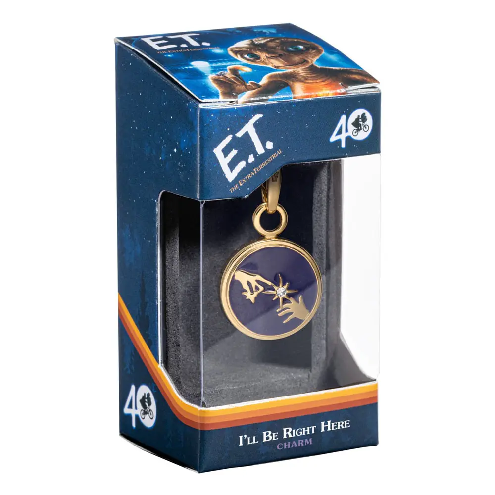 E.T. the Extra-Terrestrial Bracelet Charm Lumos I'll Be Right Here (gold plated) product photo