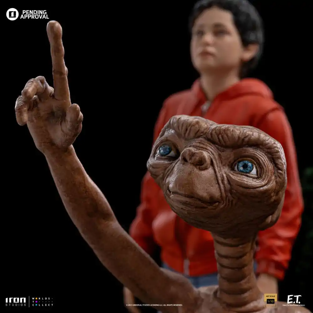 E.T. The Extra-Terrestrial Deluxe Art Scale Statue 1/10 E.T., Elliot and Gertie 19 cm termékfotó