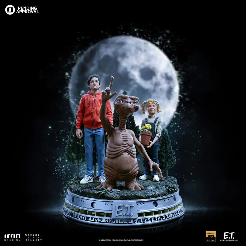 E.T. The Extra-Terrestrial Deluxe Art Scale Statue 1/10 E.T., Elliot and Gertie 19 cm termékfotó