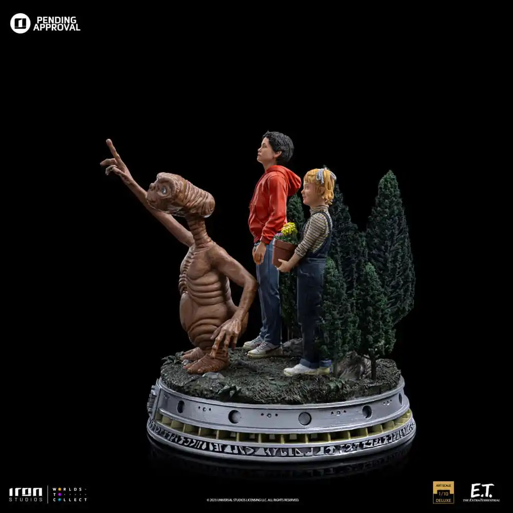 E.T. The Extra-Terrestrial Deluxe Art Scale Statue 1/10 E.T., Elliot and Gertie 19 cm termékfotó