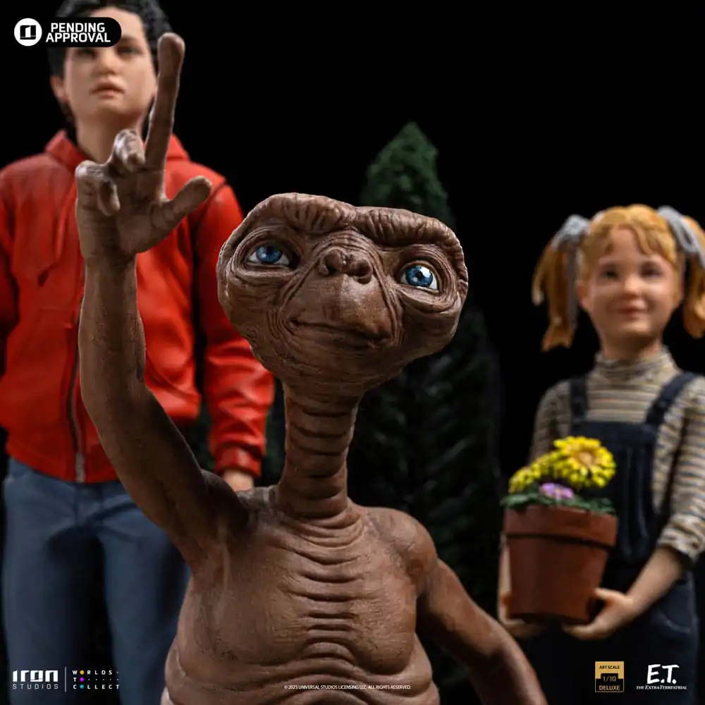 E.T. The Extra-Terrestrial Deluxe Art Scale Statue 1/10 E.T., Elliot and Gertie 19 cm termékfotó