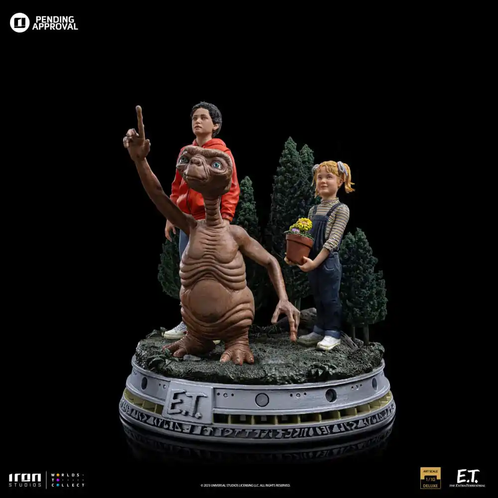 E.T. The Extra-Terrestrial Deluxe Art Scale Statue 1/10 E.T., Elliot and Gertie 19 cm termékfotó