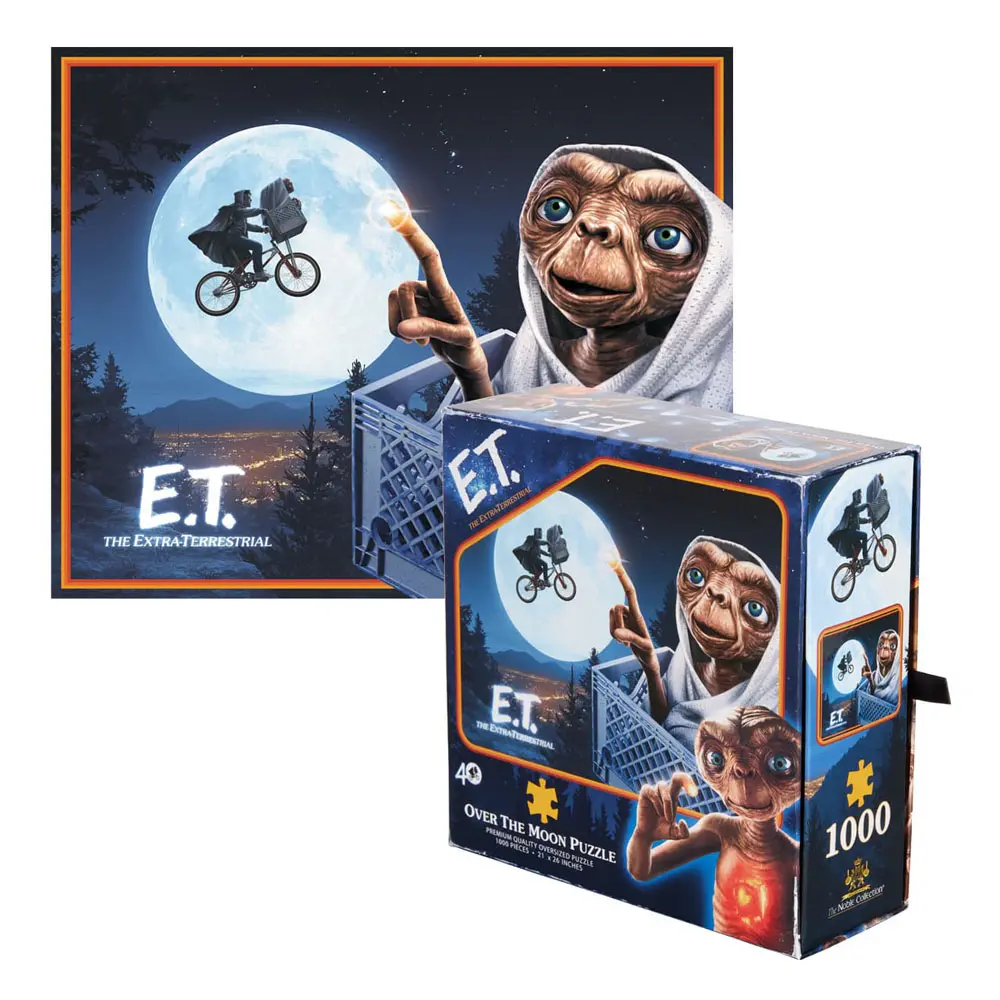 E.T. the Extra-Terrestrial Jigsaw Puzzle E.T Over The Moon (1000 pieces) product photo
