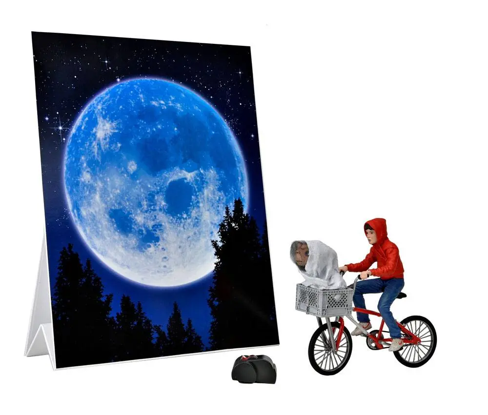 E.T. the Extra-Terrestrial Action Figure Elliott & E.T. on Bicycle 13 cm termékfotó